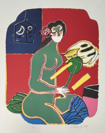 Litografia Corneille - Lithographie Mémoire du Japon, 1987