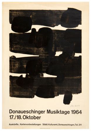 Litografia Soulages - Lithographie n°12, 1964. Signée. 