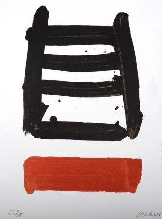 Litografia Soulages - Lithographie N°40, 1978 - Hand-signed