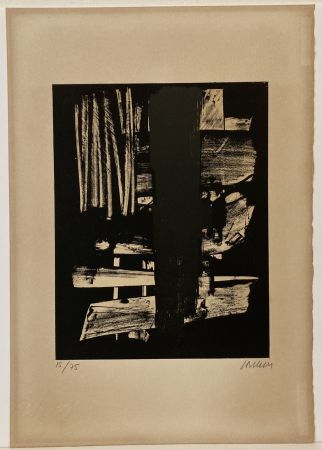 Litografia Soulages - Lithographie n° 9, 1959. Signée et numérotée. 