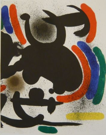 Litografia Miró - Lithographie  VII