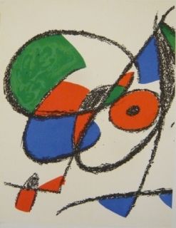 Litografia Miró - Lithographie  VIII