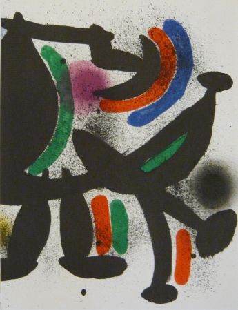 Litografia Miró - Lithographie  VIII,  Miro Lithographe I