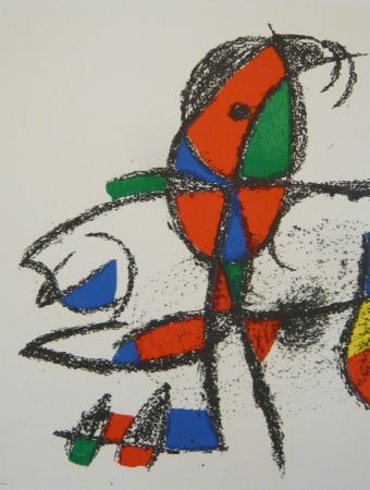 Litografia Miró - Lithographie  X Miro lithographe II