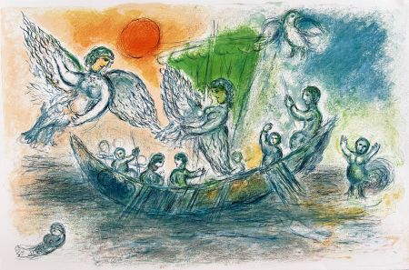 Litografia Chagall - L'Odyssée, Planche XIX