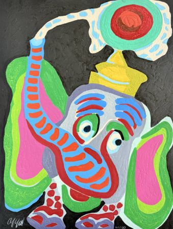 Incisione Su Legno Appel - L’Oeil du cirque