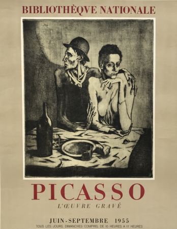 Litografia Picasso - L'Oeuvre Grave - Bibliotheque Nationale