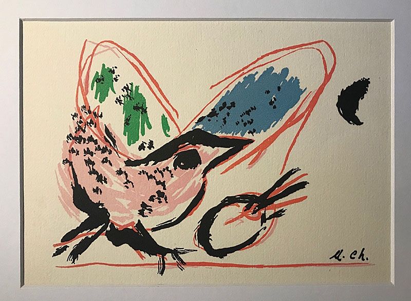 Litografia Chagall (After) - L'Oiseau
