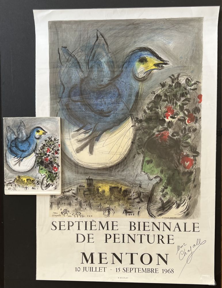 Non Tecnico Chagall - L’Oiseau Bleu - Septieme Biennale De Peinture, Menton
