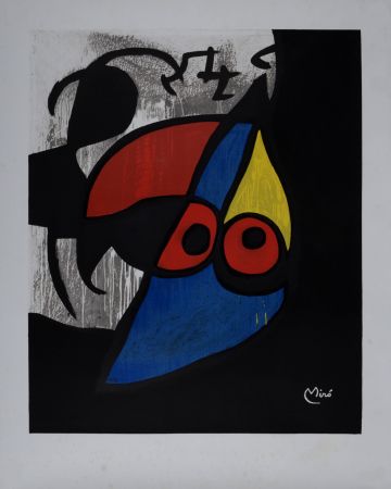 Litografia Miró - L'Oiseau, circa 1983