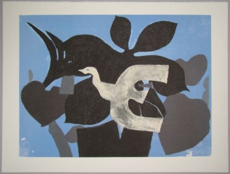 Litografia Braque - L'oiseau dans le paulownia