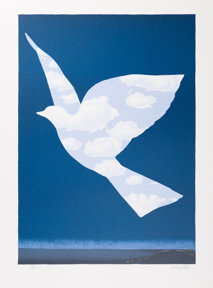 Litografia Magritte - L’Oiseau de Ciel (The Sky Bird)
