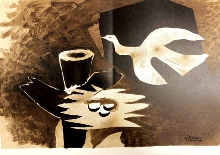 Litografia Braque - L'oiseau et son nid