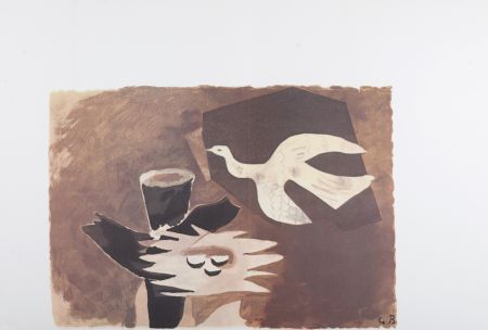 Litografia Braque - L'Oiseau et son nid, 1956