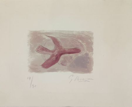 Litografia Braque - L'oiseau mauve 