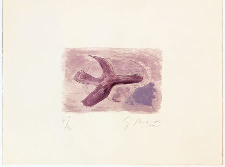 Litografia Braque - L'oiseau mauve 