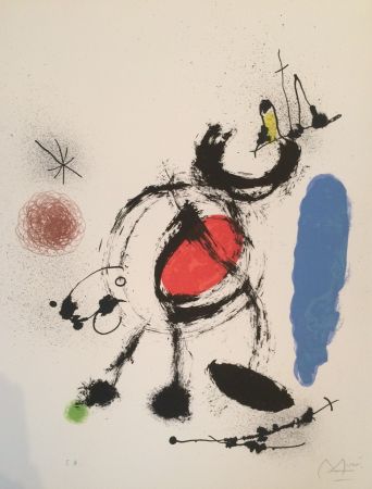 Litografia Miró - L'oiseau Migrateur