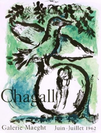 Litografia Chagall - L'Oiseau Vert