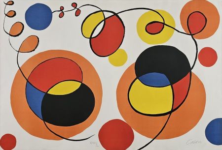 Litografia Calder - Loops and Spheres