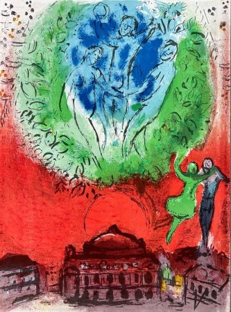 Litografia Chagall - L'Opéra de Paris