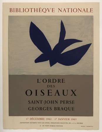 Incisione Braque - L'Ordre des Oiseaux