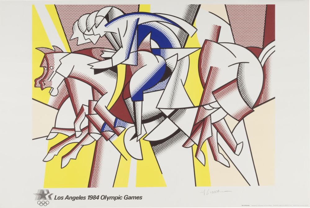 Litografia Lichtenstein - Los Angeles 1984 Olympic Games, 1982 - Hand-signed