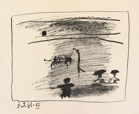 Litografia Picasso - Los Toros – Les Banderilles (B.1016)