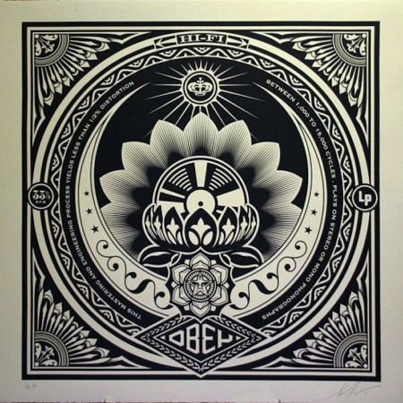 Serigrafia Fairey - Lotus Album, Large Format