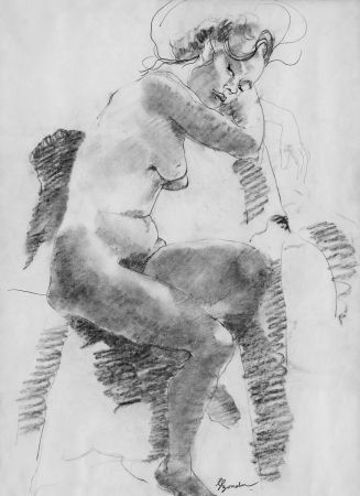 Litografia Bonabel - Louis-Ferdinand Céline - Litographie Originale / Original Lithograph - Autoportrait/Self-portrait - 1958