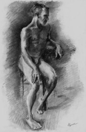 Litografia Bonabel - Louis-Ferdinand Céline - Litographie Originale / Original Lithograph - Nu Masculin / Male Nude - 1938
