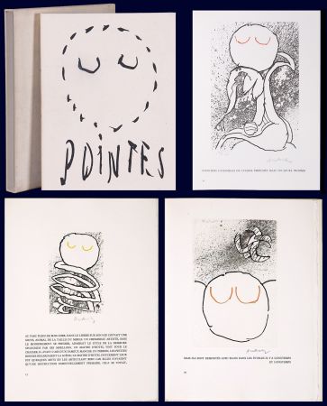 Libro Illustrato Alechinsky - Louis Scutenaire et Pierre ALechinsky : POINTES (17 gravures monogrammées) 1972.