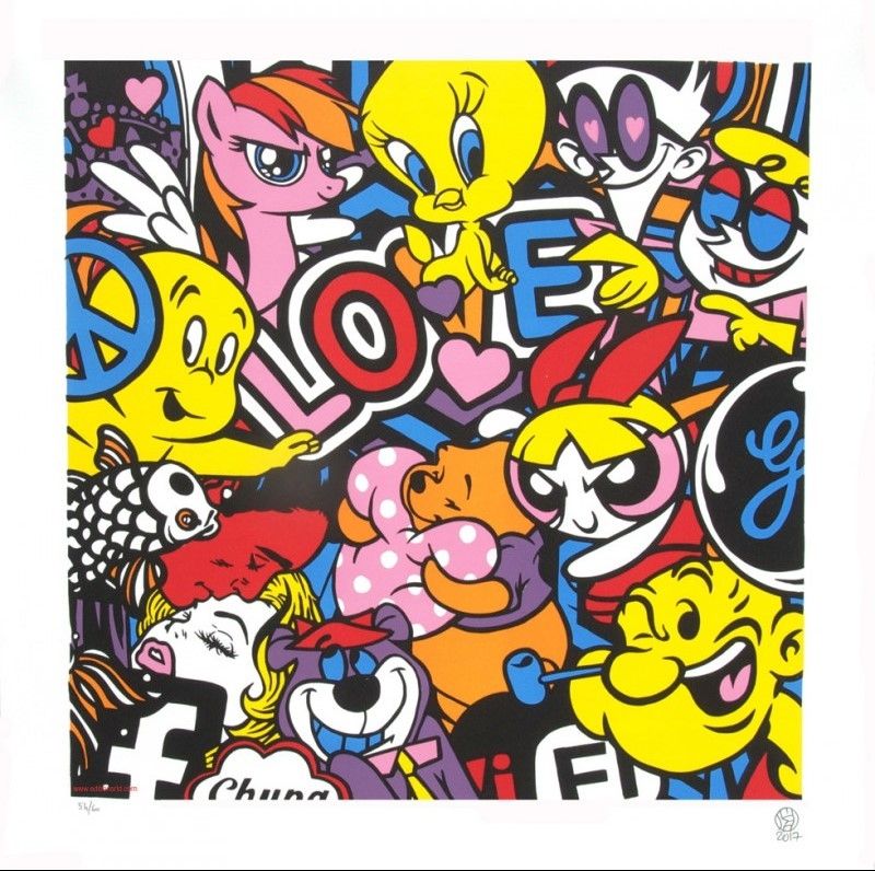 Litografia Speedy Graphito - Love