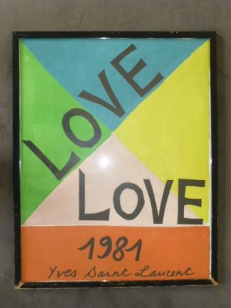 Manifesti Saint Laurent - Love 1981