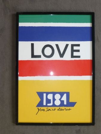 Manifesti Saint Laurent - Love 1984