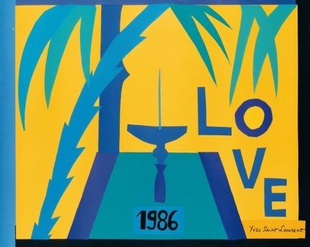 Manifesti Saint Laurent - LOVE 1986