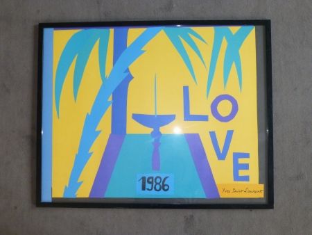 Manifesti Saint Laurent - Love 1986