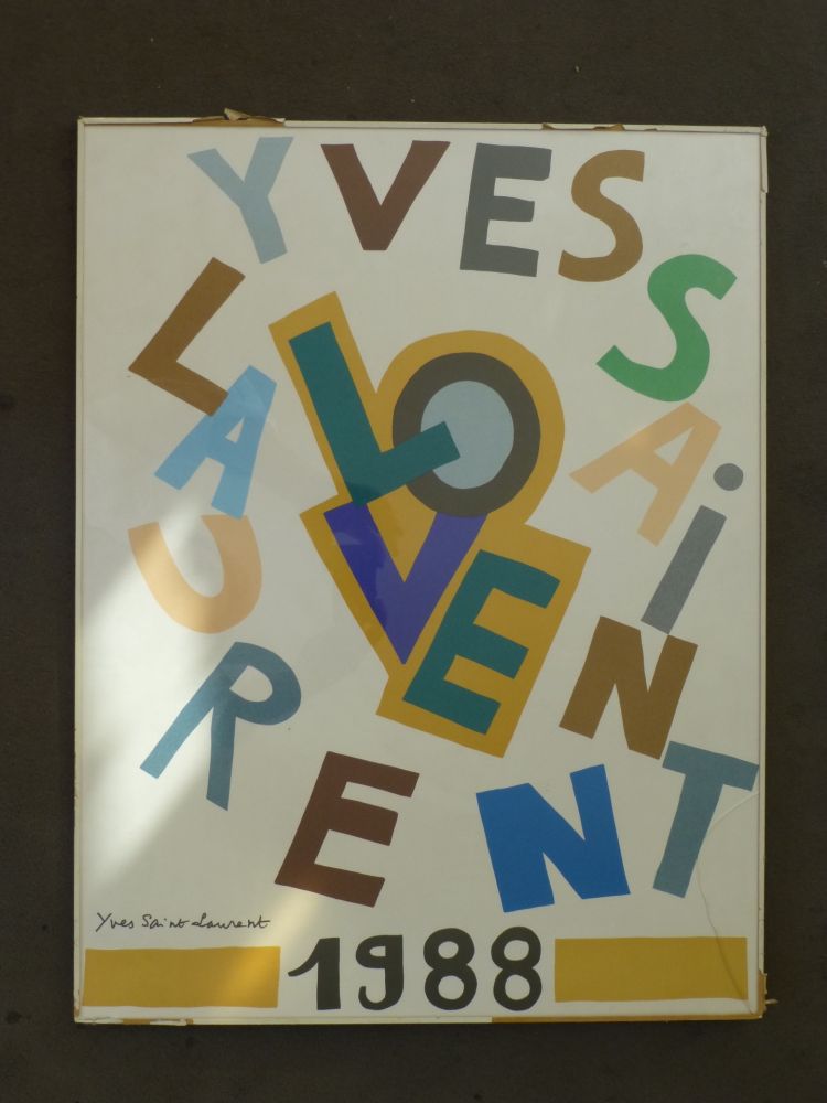 Manifesti Saint Laurent - Love 1988
