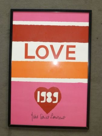 Manifesti Saint Laurent - Love 1989