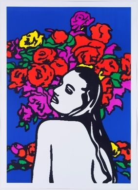 Litografia Pusenkoff - Love & flowers