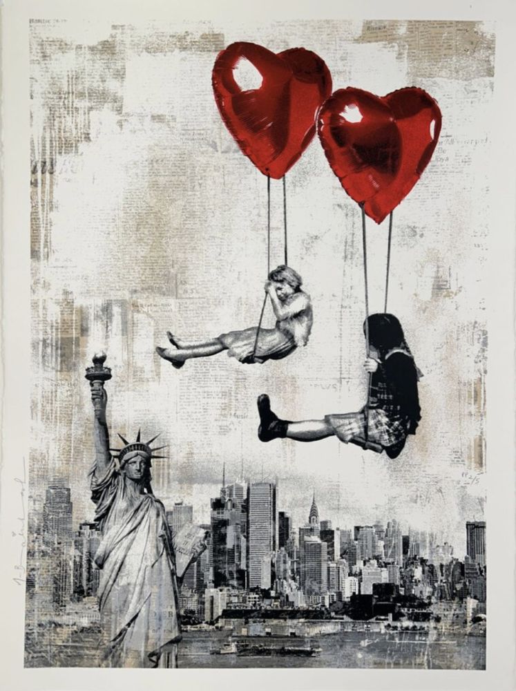 Serigrafia Mr Brainwash - Love Is In the Air (New York)