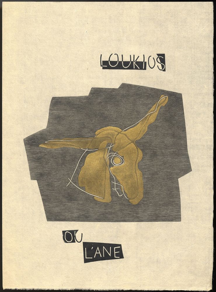 Libro Illustrato Laurens - Lucien: LOUKIOS OU L'ÂNE. Bois originaux de Henri Laurens (1947).