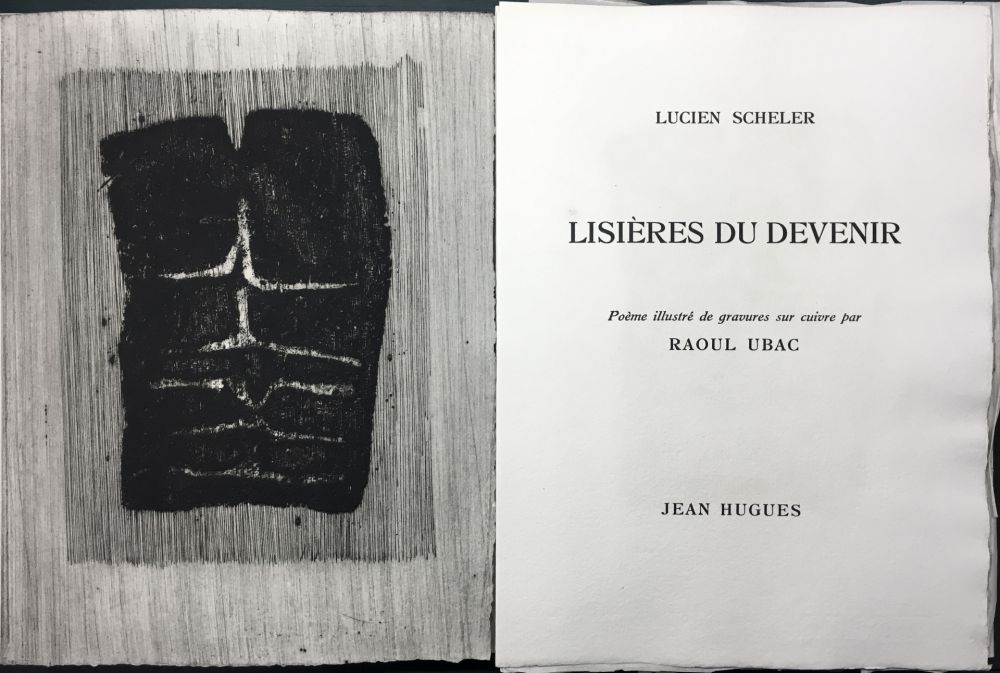 Libro Illustrato Ubac - Lucien Scheler : LISIÈRES DU DEVENIR. 6 gravures originales.