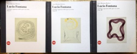 Libro Illustrato Fontana - Lucio Fontana. Catalogo ragionato dell'opera su carta. (English /  Italian : Catalogue raisonné of the works on paper