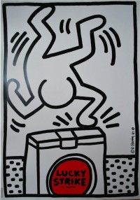 Serigrafia Haring - Lucky Strike, 1987