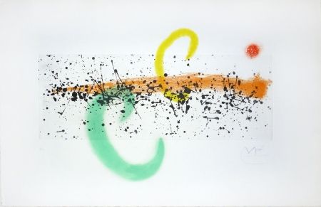 Incisione Miró - Lune et vent