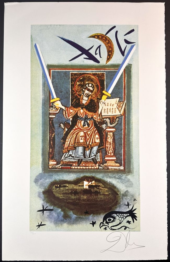 Litografia Dali - Lyle Stuart Tarot Prints Two of Swords