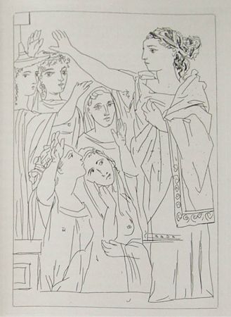 Incisione Picasso - Lysistrata By Aristophanes (Signed Book)