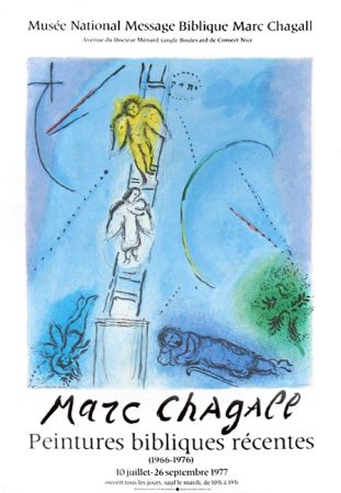 Litografia Chagall - '' Léchelle de Jacob ''