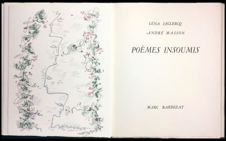 Libro Illustrato Masson - Léna Leclercq. POÈMES INSOUMIS. 8 lithographies en couleurs (1963)