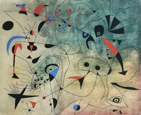 Pochoir Miró - L'étoile matinale (Constellations) 